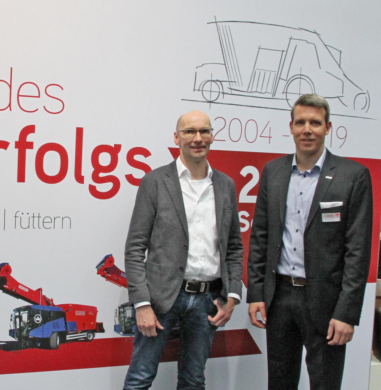 v.l. Holger Meyer, Geschäftsführer SILOKING Elbe/Weser GmbH & Co.KG und Sascha Behrend, Vertriebsleiter bei SILOKING.